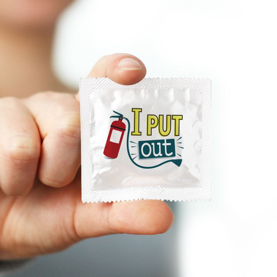 put out condom foil