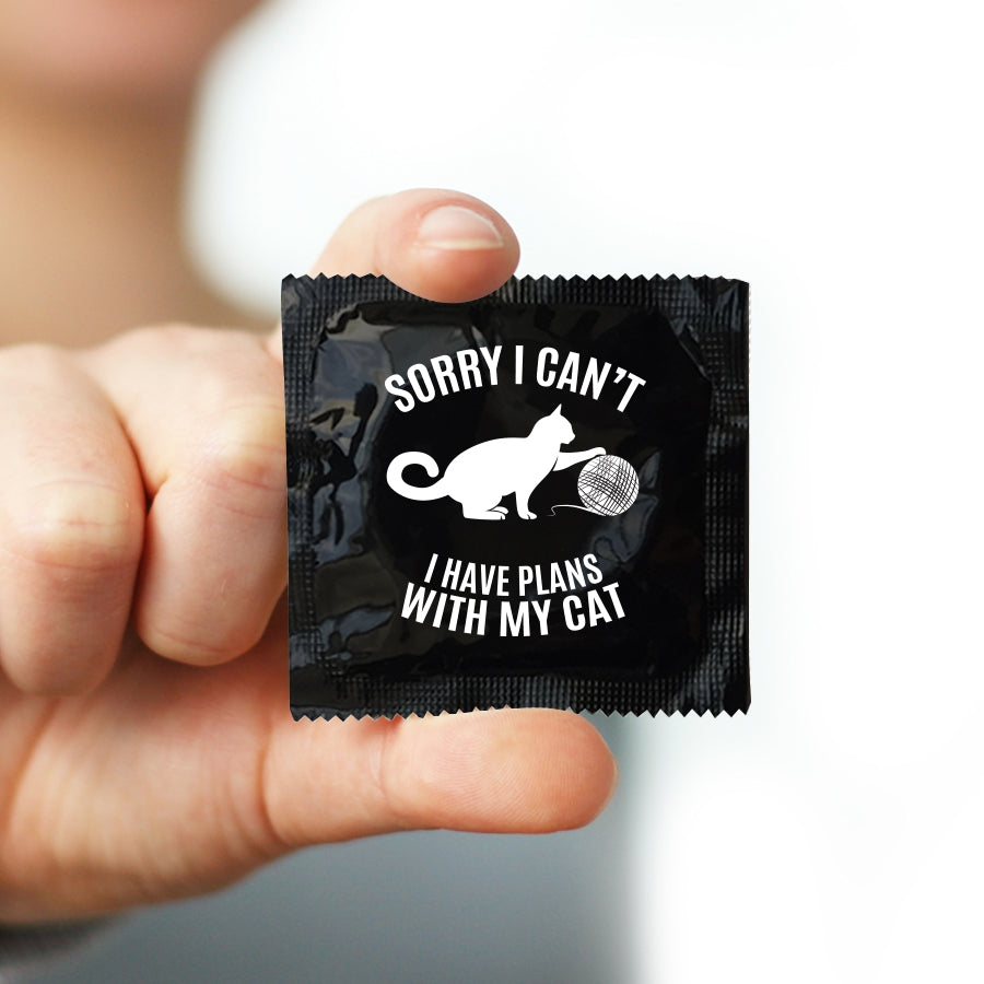i have plans with my cat condom