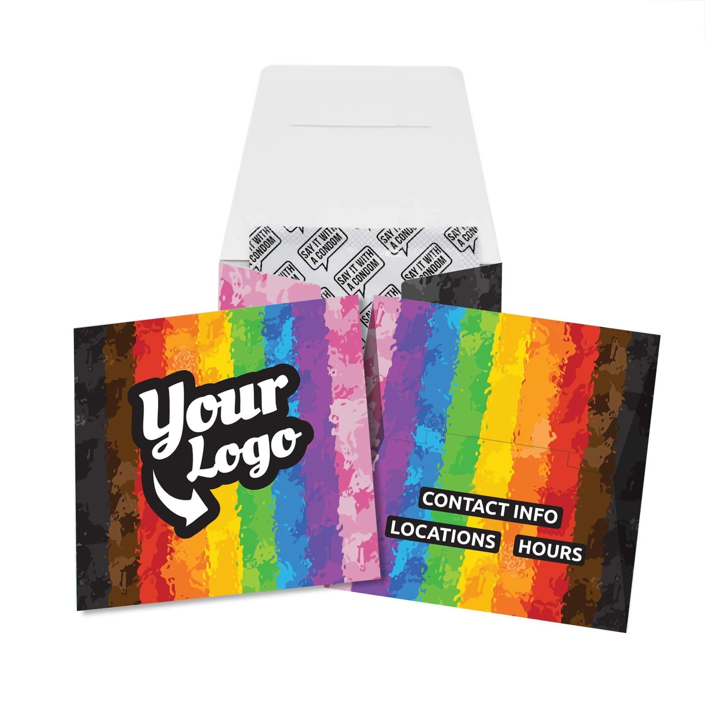 Inclusive Pride Painted Condom Wallet