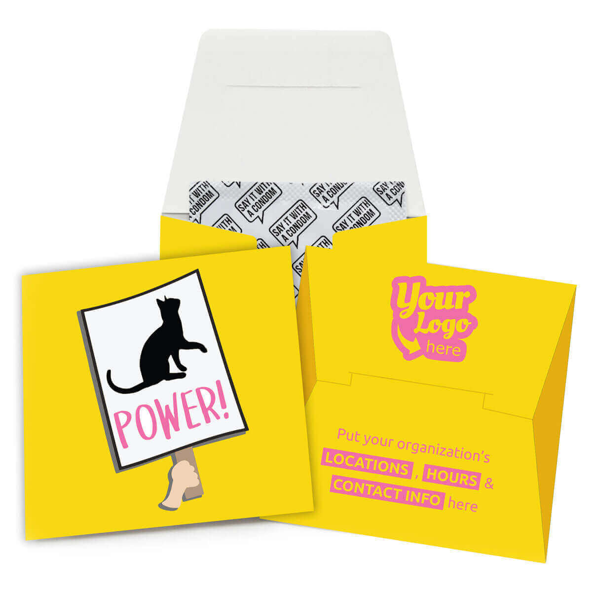 pussy power condom wallet