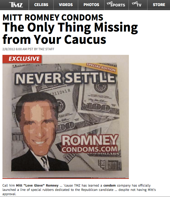 TMZ and Mitt Romney on this #ThrowbackThursday