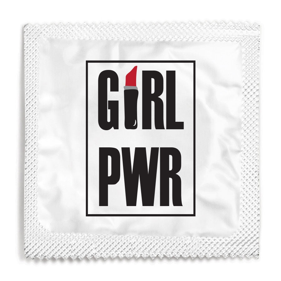 girl power custom condom foil