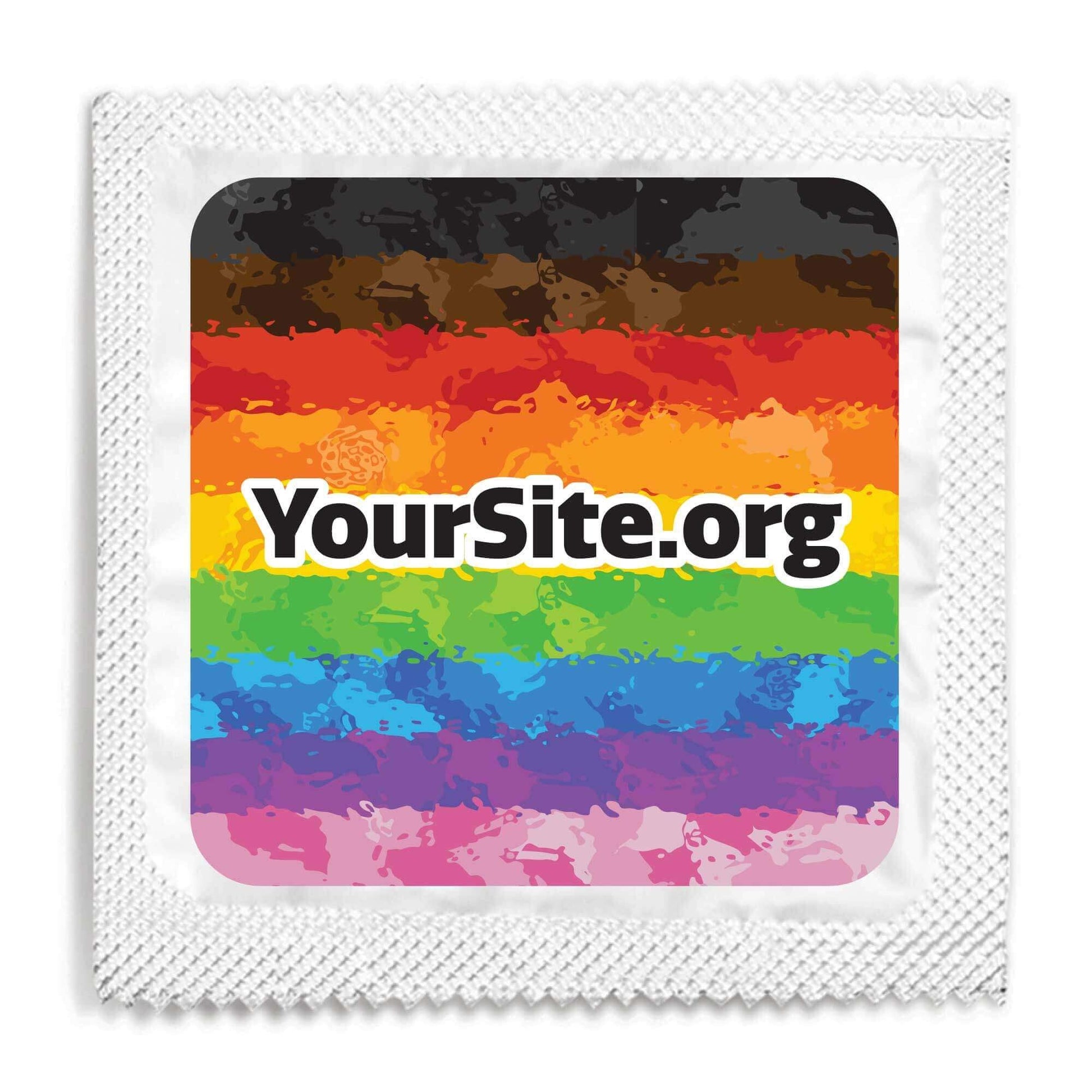 inclusive pride painted condom