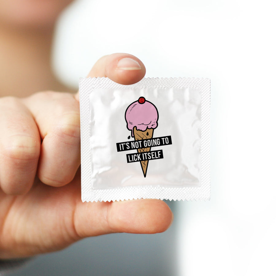 its not going to lick itself condom
