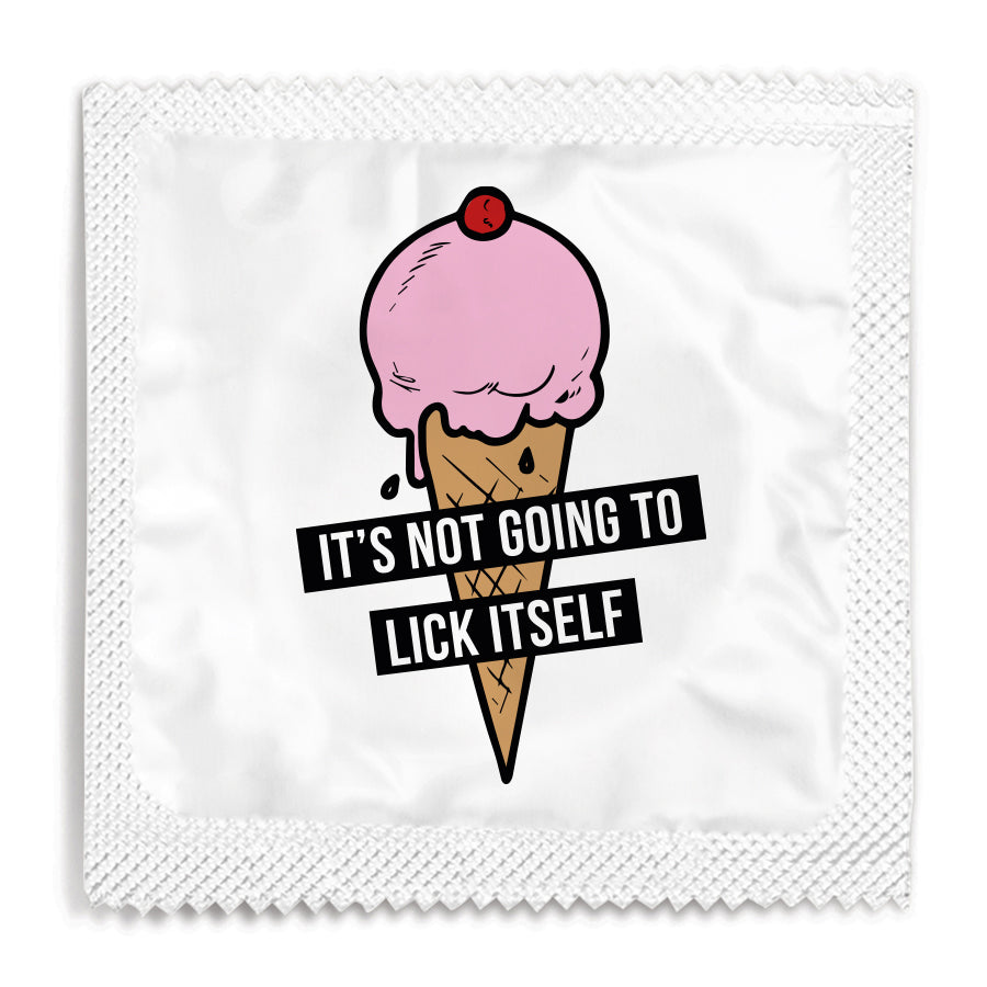 its not going to lick itself condom