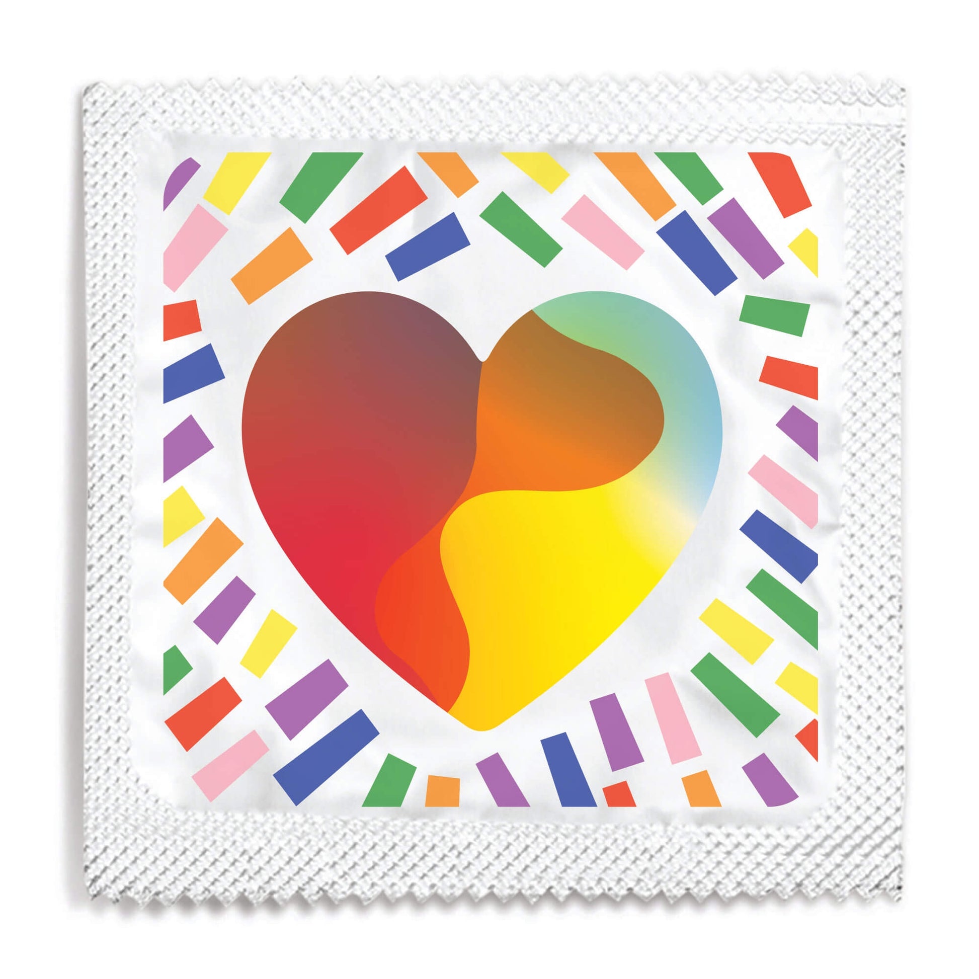 lgbtq pride heart condom