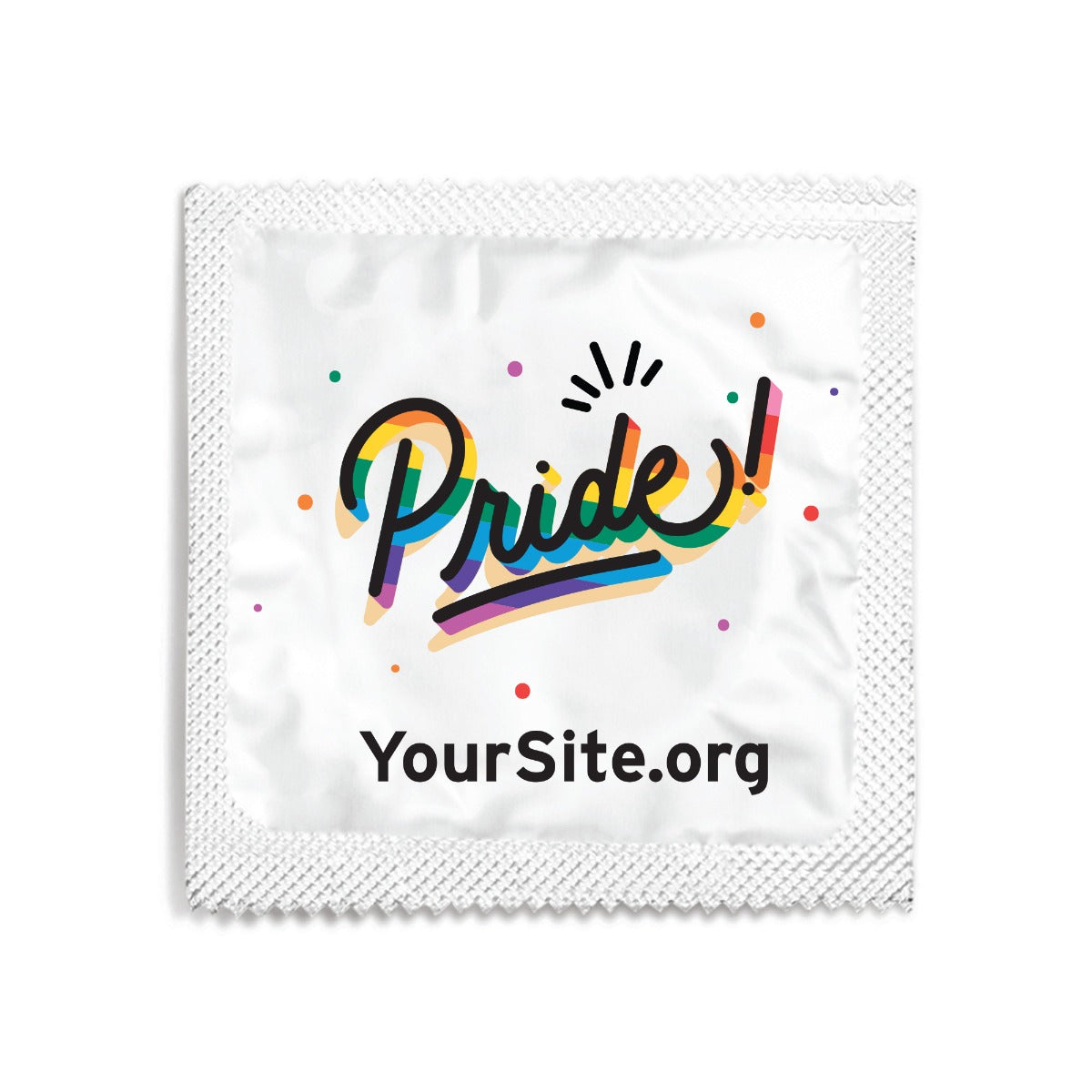 pride confetti condom