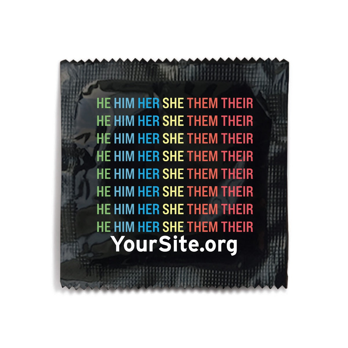 rainbow pronoun condom