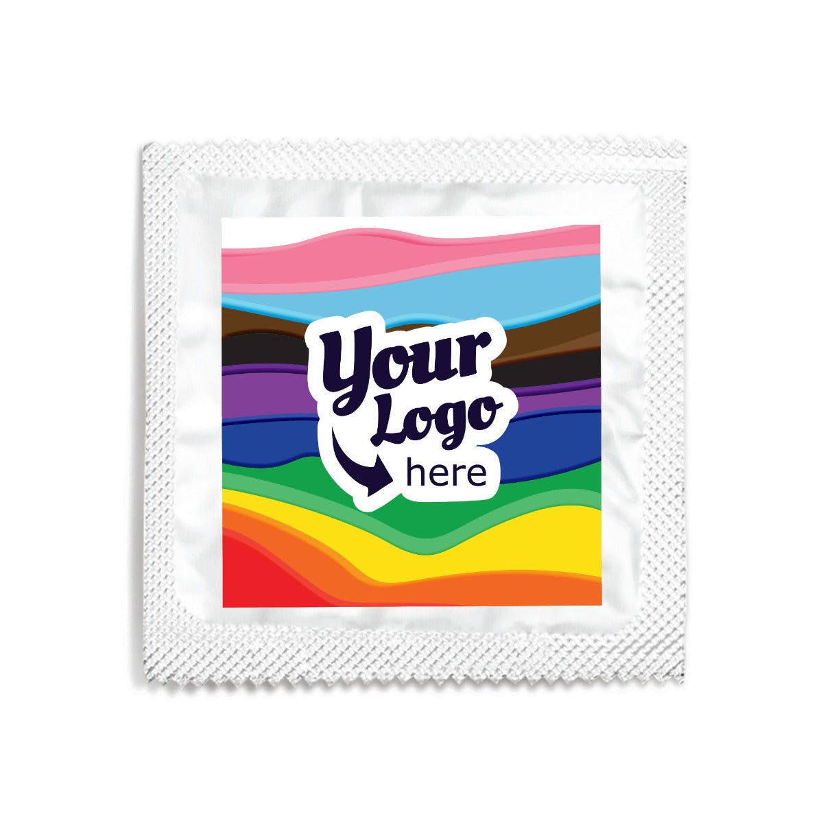 rinbow melt condom mockup