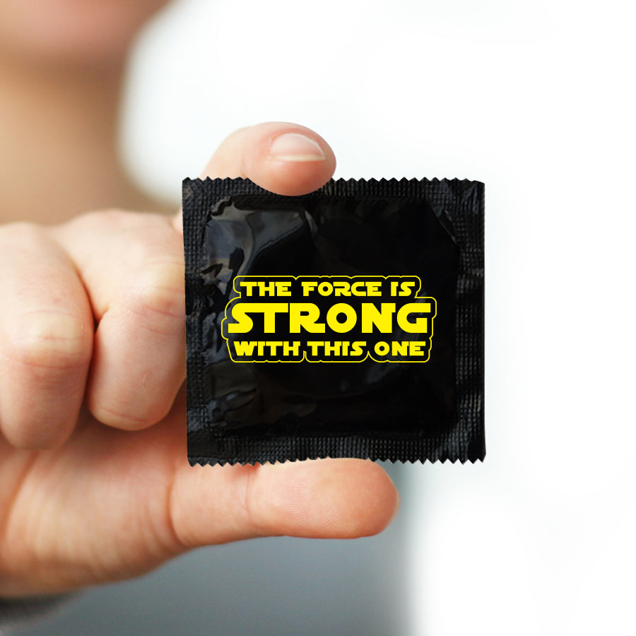 the force is strong with this one condom