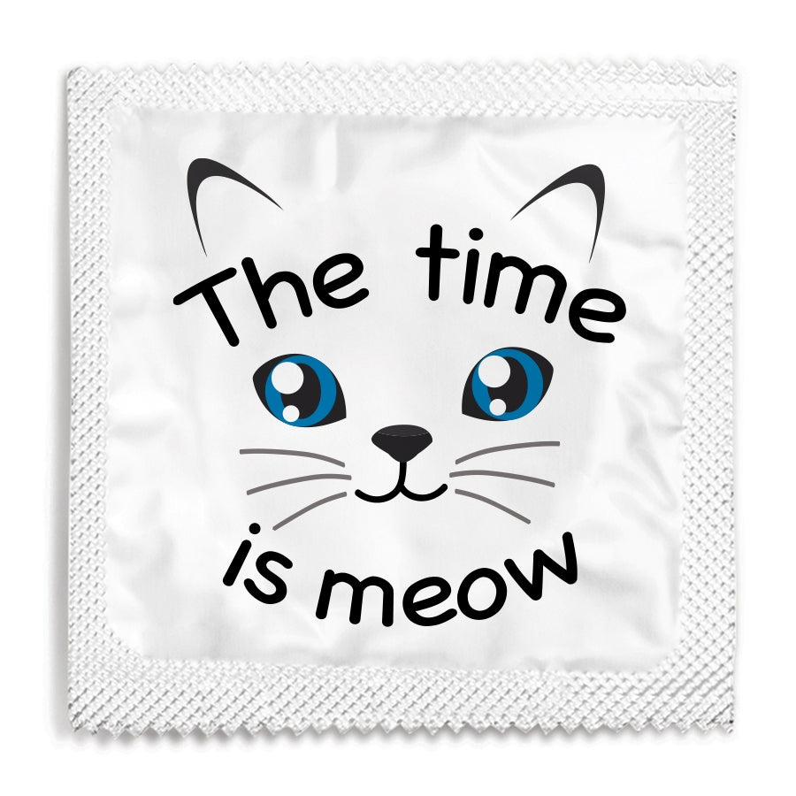 the time is meow condom
