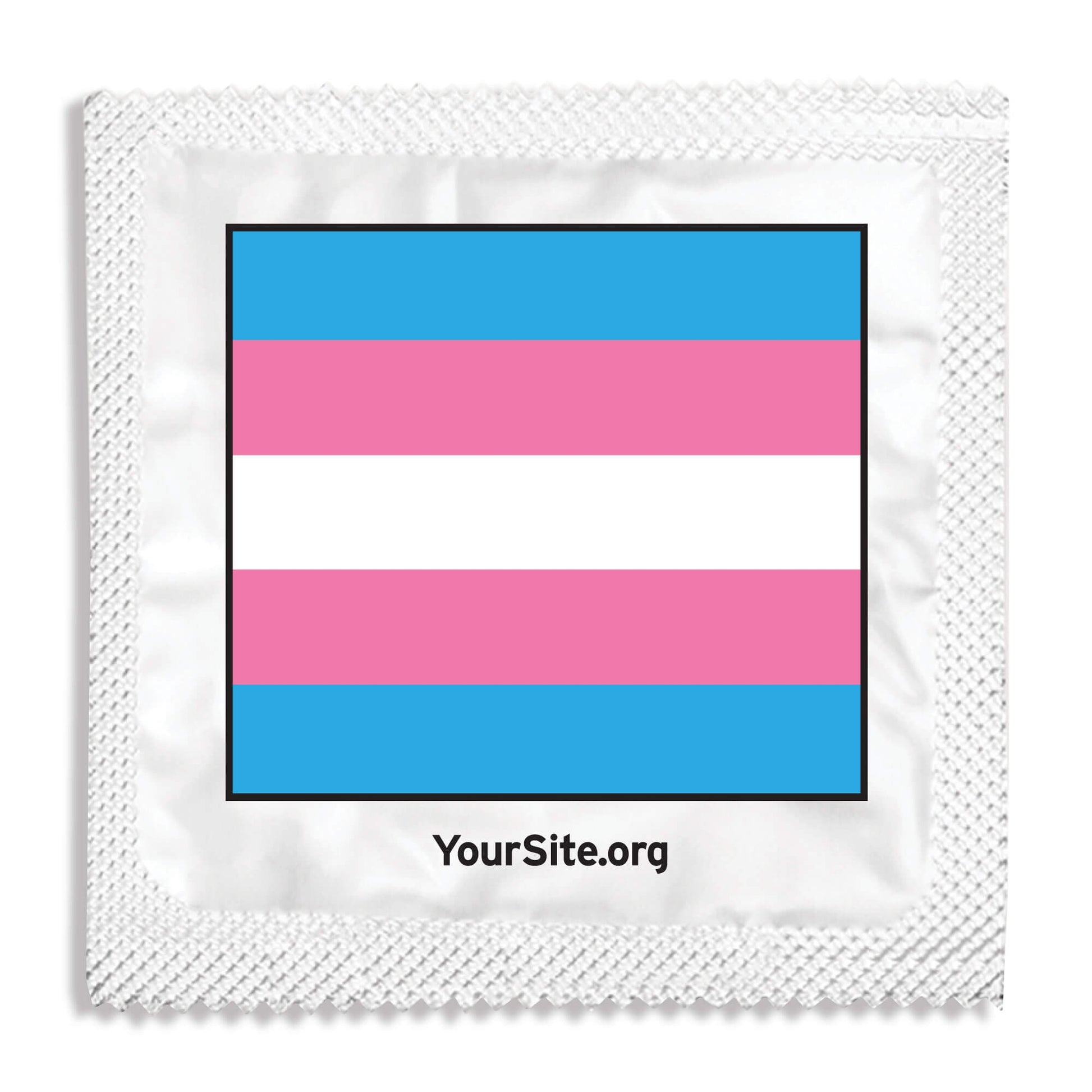 transgender flag condom
