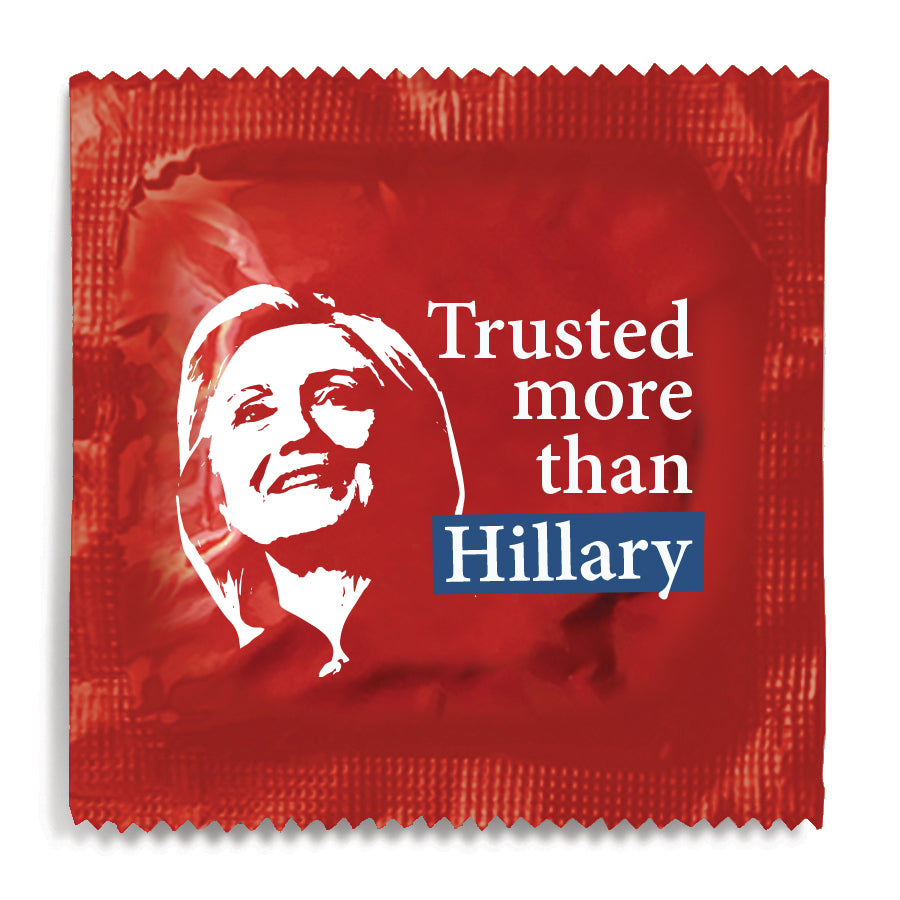 trusted more than hillary condom
