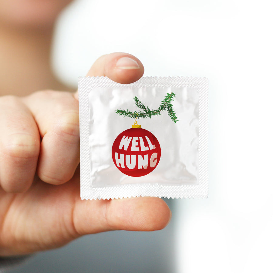 well hung condom foil