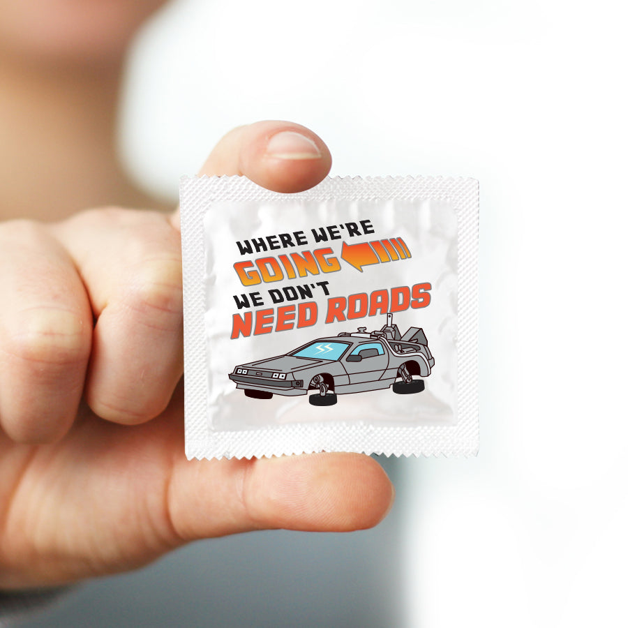 Where We're Going We Don't Need Roads Condom